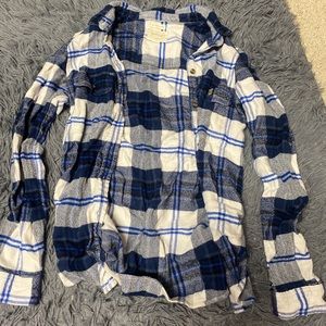 Plaid American Eagle Pull Over